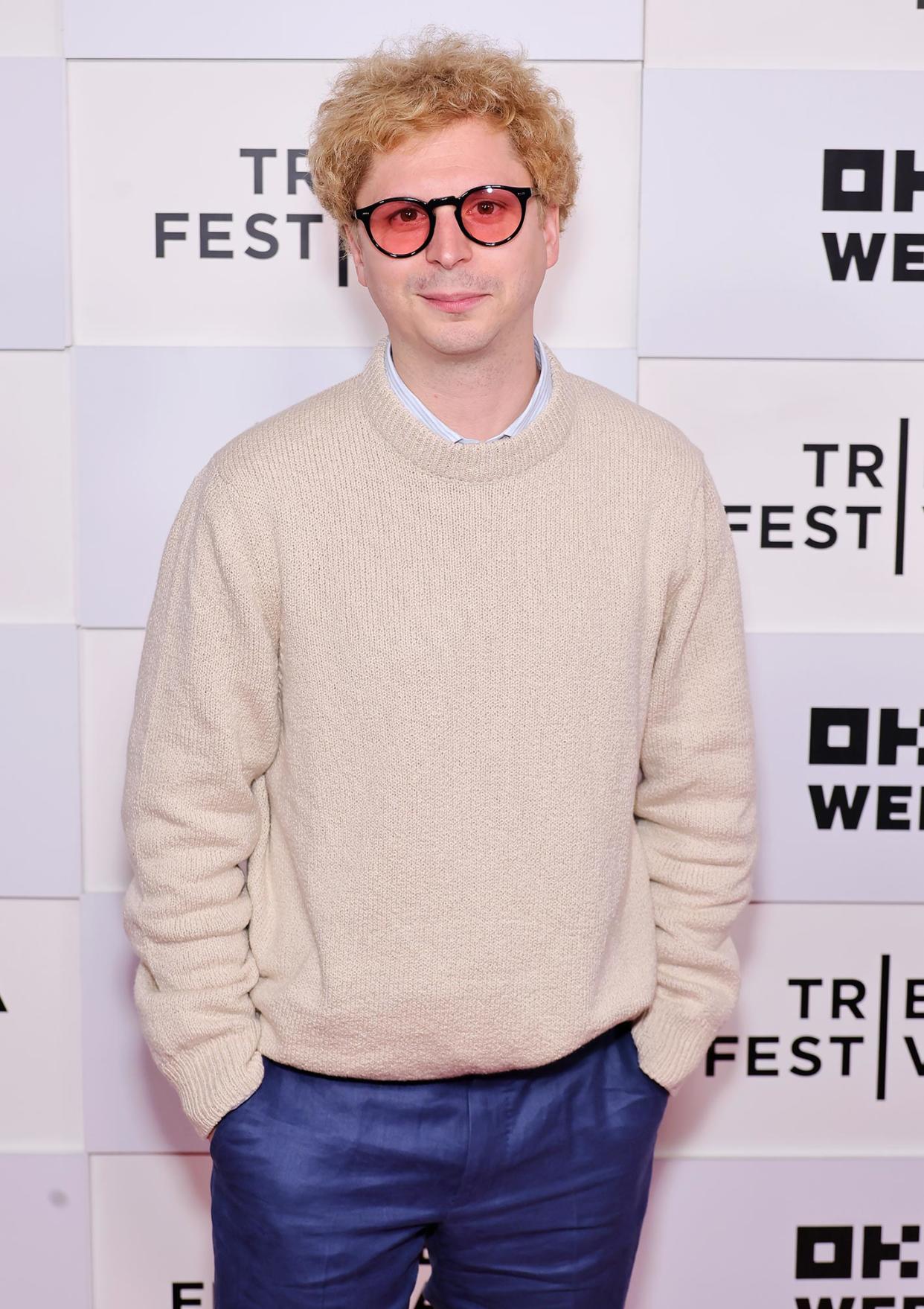 Michael Cera Debuts Honey Blonde Hair at the 2024 Tribeca Film Festival