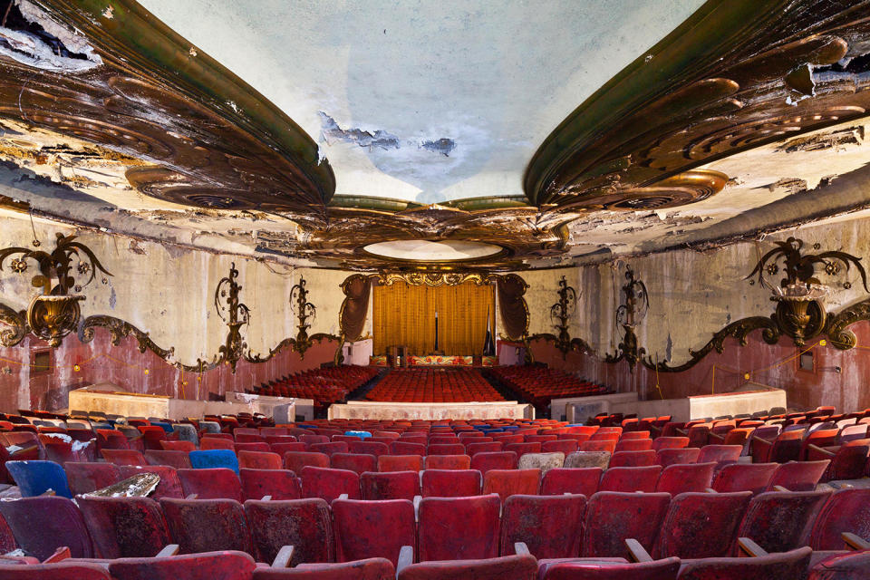 <p>The photographer struggles to pick his favorite; he says he has captured more than 100 images of decaying theaters. (Photo: Matt Lambros/Caters News) </p>