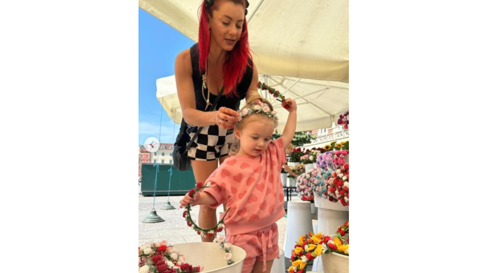 Dianne Buswell and her niece Zophina