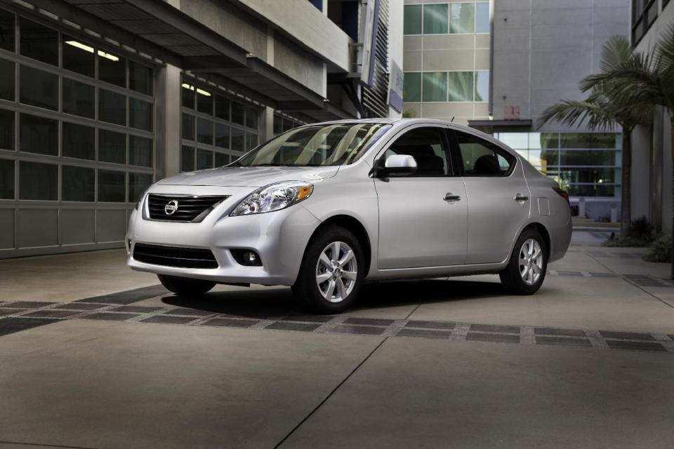 Nissan Versa, modelo del 2012. (AP Photo/Nissan, File)