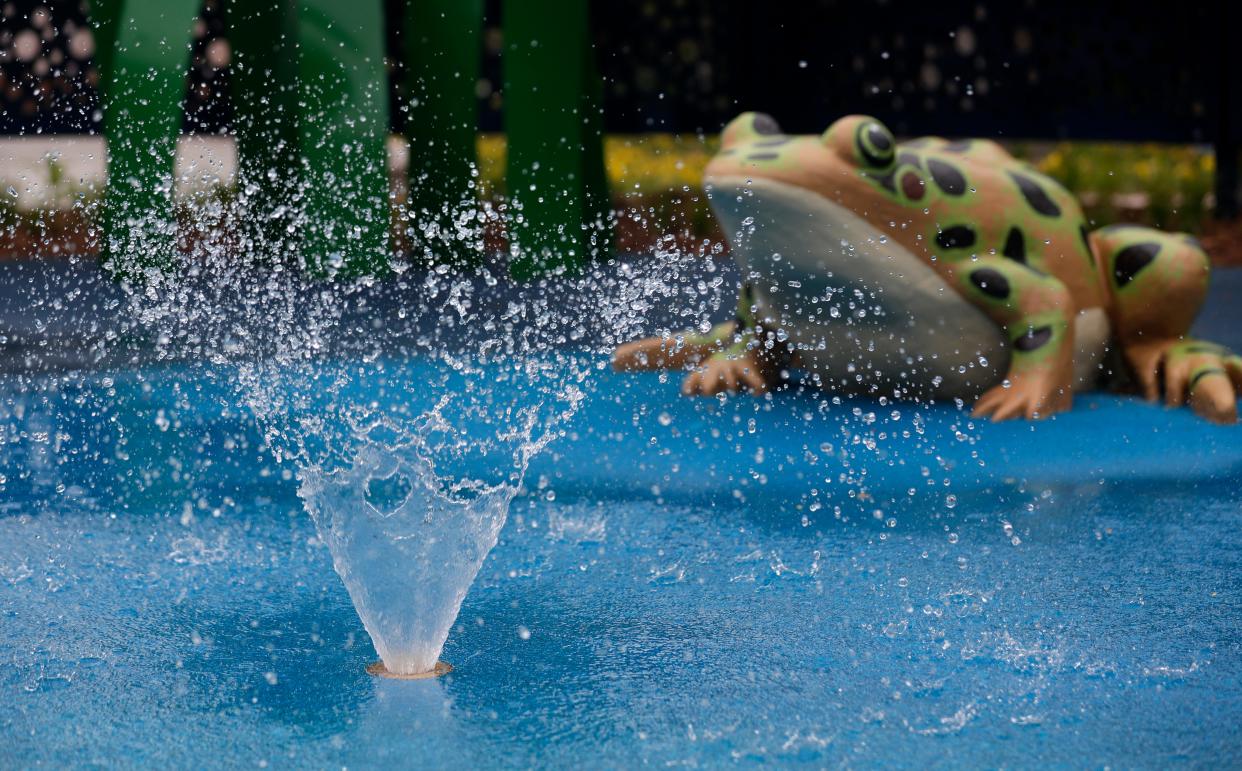 The new Gail R. Fischer Family Lily Pad Splash Play opened last year at the Green Bay Botanical Garden.