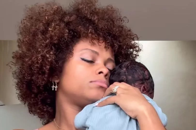 Strictly Come Dancing's Fleur East with her baby daughter