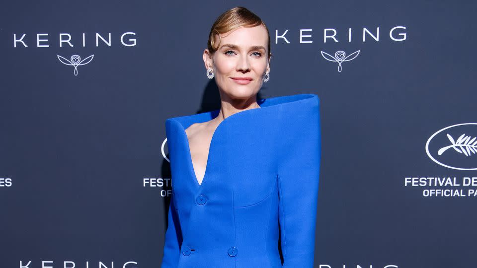 Diane Kruger in Balenciaga couture on May 19. - Daniele Venturelli/Getty Images