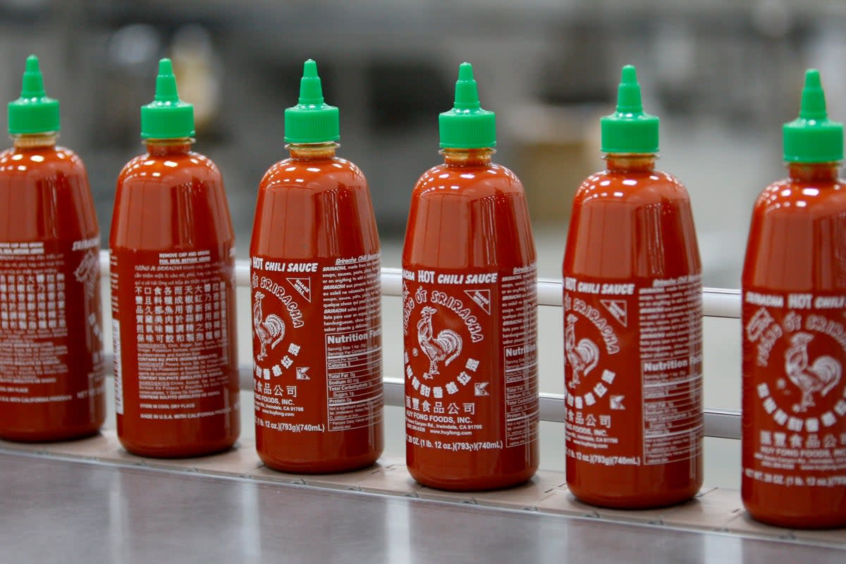 Sriracha hot sauce production is delayed due to a chili pepper shortage (Getty Images)