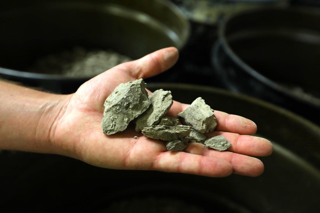 Lithium samples from the proposed Thacker Pass mining site in the McDermitt Caldera lithium deposit