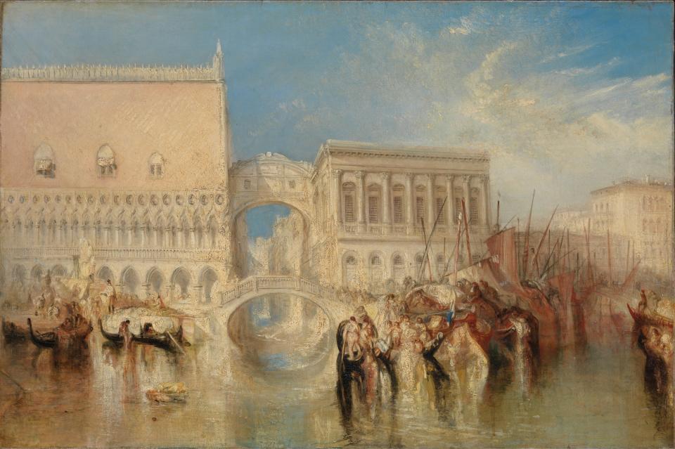 Turner’s Venice, the Bridge of Sighs, 1840, is on view at the Frist Art Museum in Nashville in the exhibition “J.M.W. Turner: A Quest for the Sublime.”