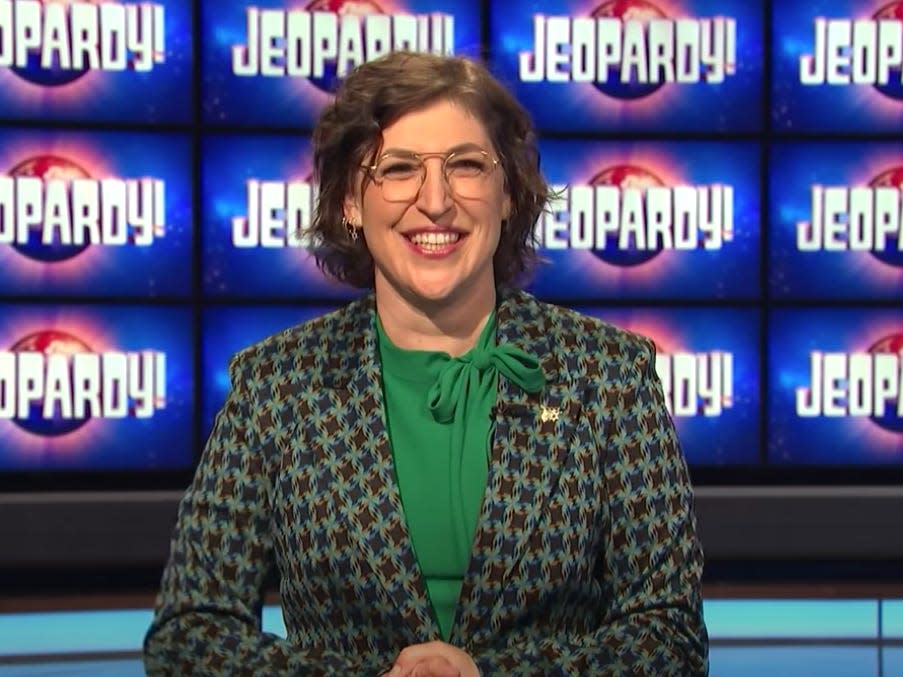 Mayim Bialik on "Jeopardy!"