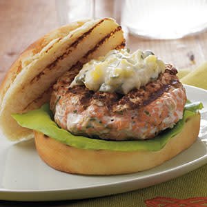 Chipotle Salmon Burgers