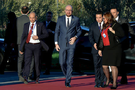 Belgian Prime Minister Charles Michel arrives to the Intergovernmental Conference to Adopt the Global Compact for Safe, Orderly and Regular Migration, in Marrakesh, Morocco December 10, 2018. REUTERS/Abderrahmane Mokhtari