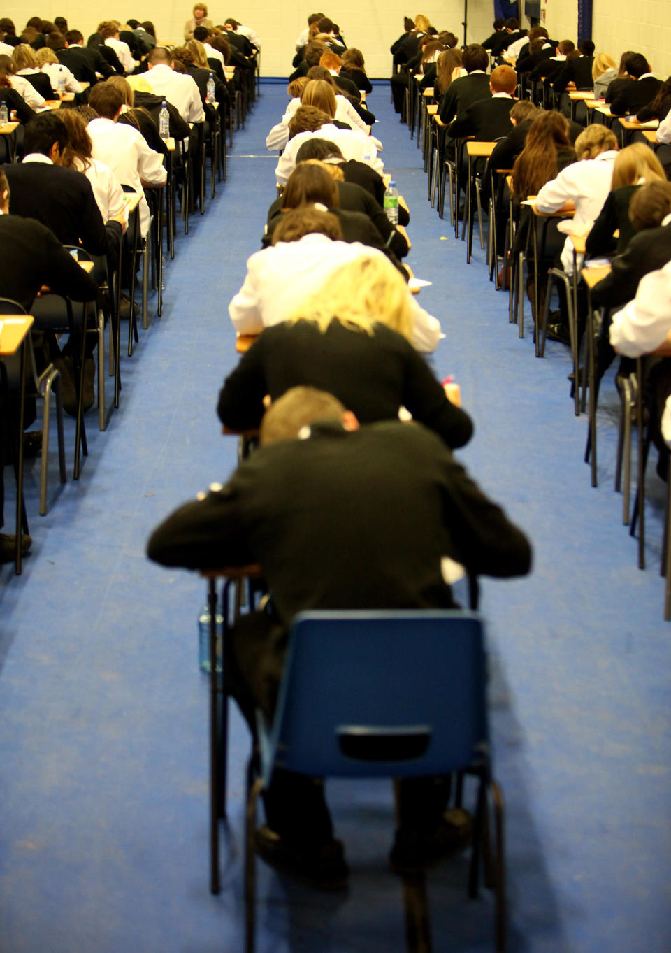 FEBRUARY 05: Pupils at Williamwood High School sit prelim exams on February 5, 2010 in Glasgow, Scotland As the UK gears up for one of the most hotly contested general elections in recent history it is expected that that the economy, immigration, the NHS and education are likely to form the basis of many of the debates. (Photo by Jeff J Mitchell/Getty Images)