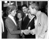 Princess Diana is greeted by Matilda Cuomo in 1989 during her visit to Harlem to visit children ill with AIDS. New York Post