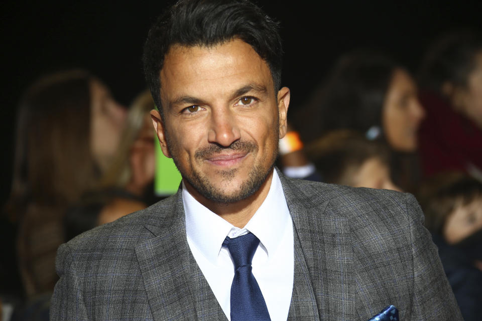 Peter Andre poses for photographers upon arrival for the Pride of Britain Awards at a central London hotel, Monday, Oct. 29, 2018. (Photo by Joel C Ryan/Invision/AP)