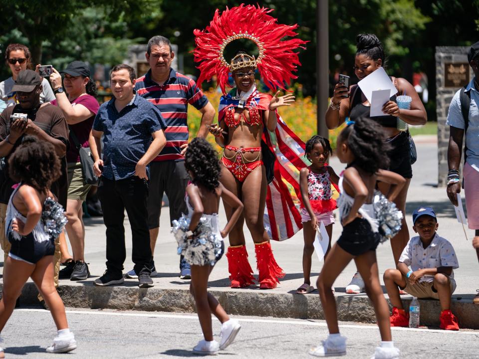 Juneteenth Atlanta Black History parade on June 18, 2022.