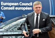 Slovakia's Prime Minister Robert Fico arrives at the EU summit meeting in Brussels, Belgium, October 19, 2017. REUTERS/Eric Vidal