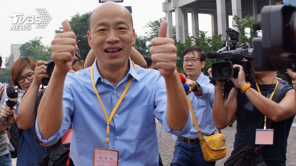 國民黨高雄市長候選人韓國瑜。圖／中央社