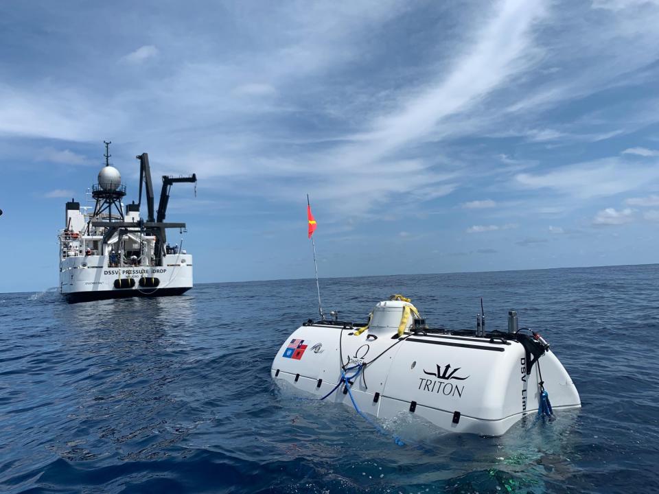 A Triton Submersible completed on of the world's deepest diving operations.