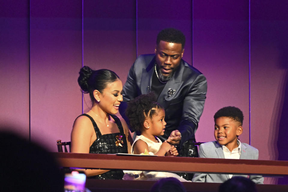 Kevin Hart with family at this year’s Mark Twain Prize ceremony at The Kennedy Center.