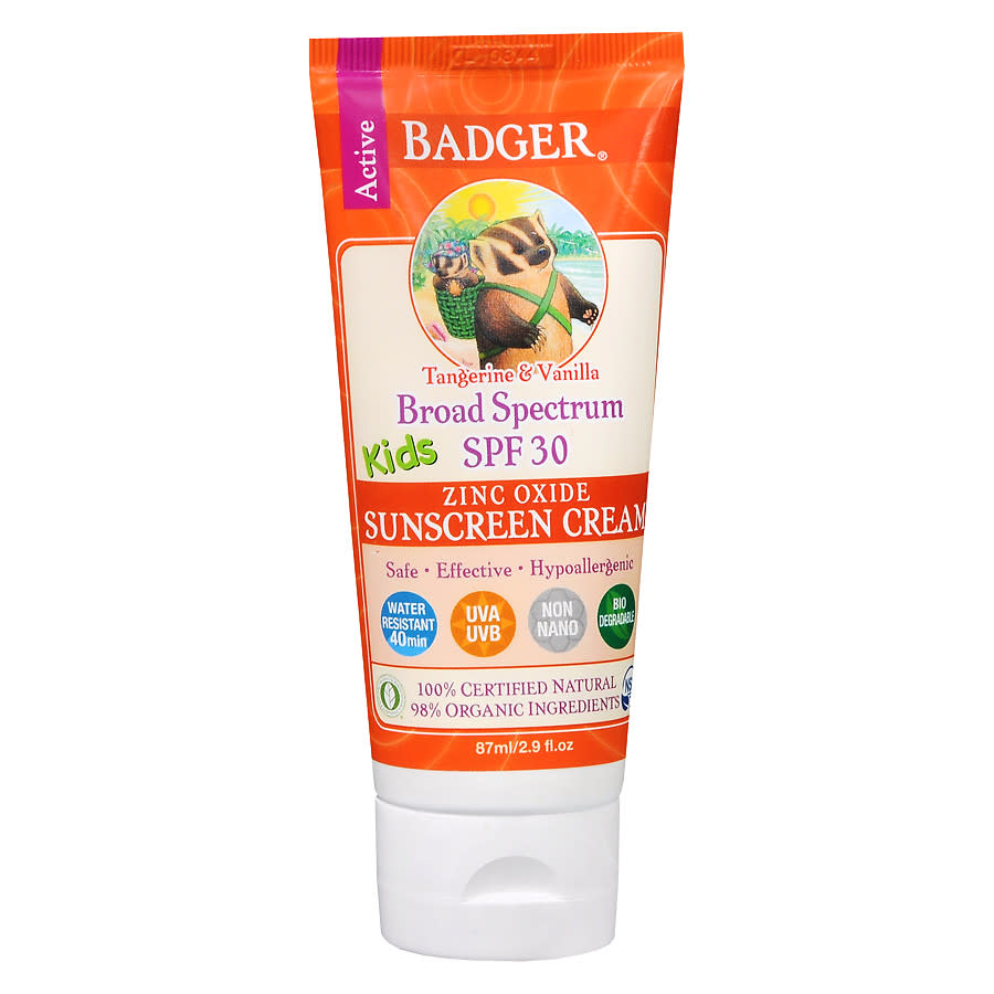 Badger Kids Tangerine & Vanilla Sunscreen Cream SPF 30