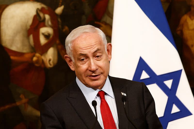 Israeli Prime Minister Benjamin Netanyahu visits Italy