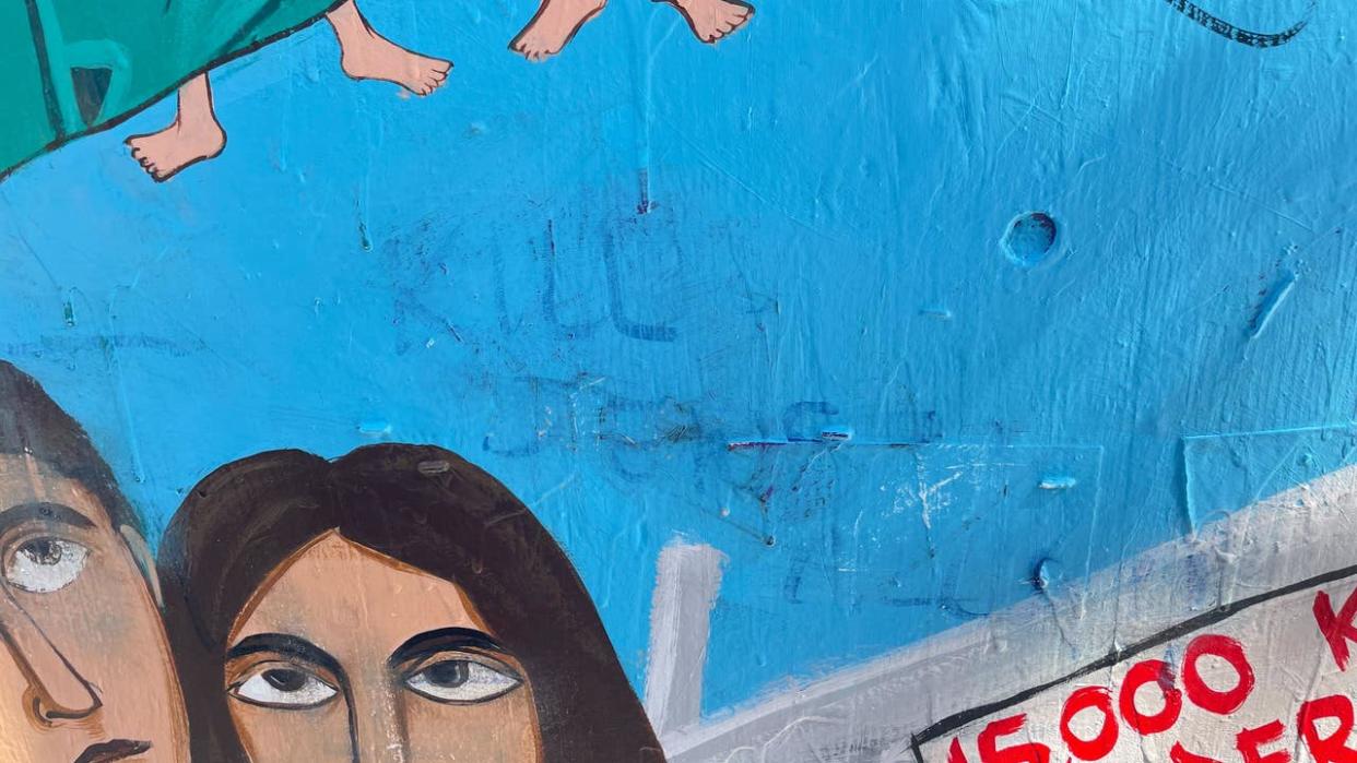 <div>A pro-Palestinian mural in San Francisco was vandalized with antisemitic remarks that said Kill the Jews.</div>