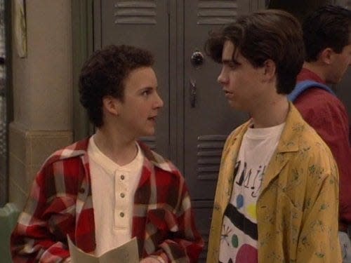 Cory (Ben Savage) and Shawn (Rider Strong) in "Boy Meets World."