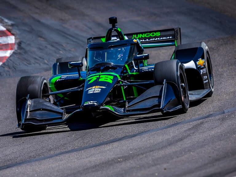 Un fin de semana de resultados negativos para Agustín Canapino en el óvalo de Iowa; la siguiente fecha de IndyCar será en el trazado urbano de Toronto, el domingo