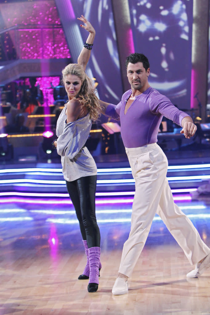 Maksim Chmerkovskiy and Erin Andrews on "Dancing with the Stars."