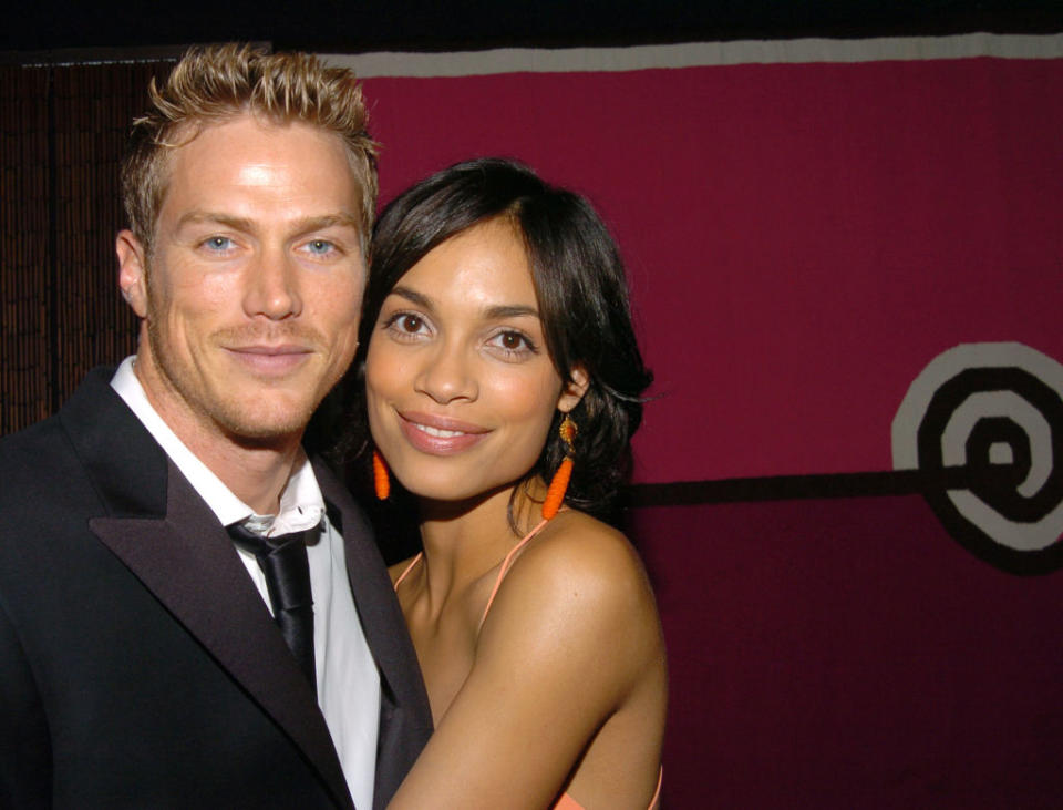 Rosario Dawson and Jason Lewis