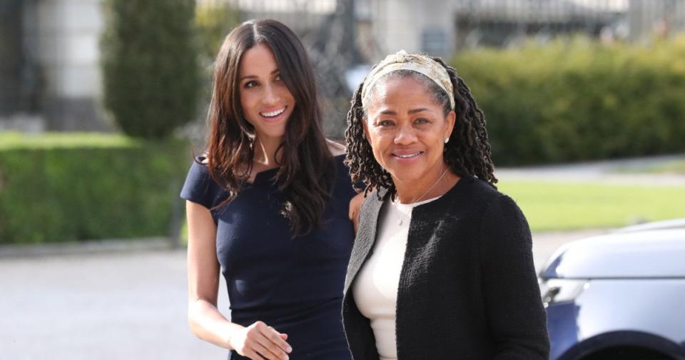 Doria Ragland Arrives London for Meghan Markle Royal Baby Birth