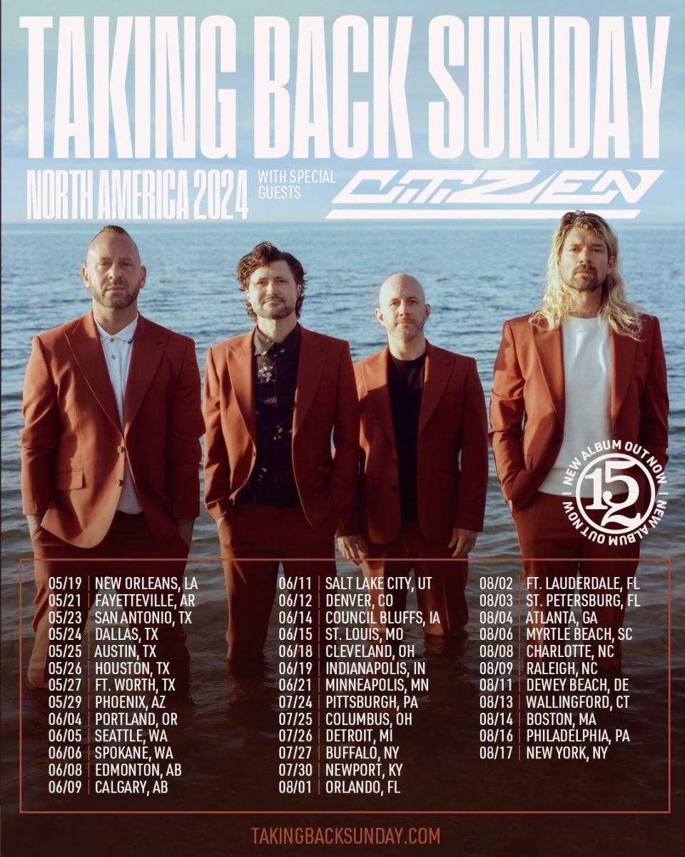 Taking Back Sunday 2024 tour