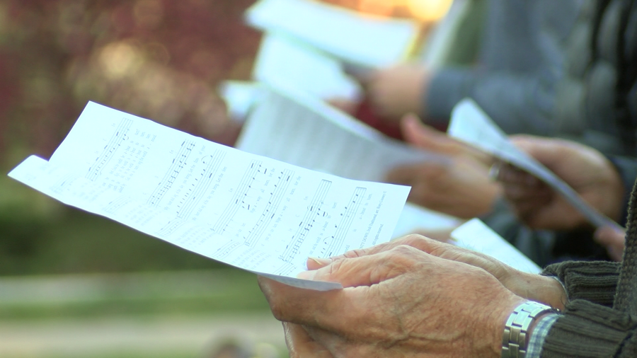 Peace protest held at Bethel College on April 3, 2024 (KSN Photo)