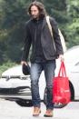 <p>Keanu Reeves heads out to film <em>Matrix 4</em> on Sunday in Berlin, Germany.</p>