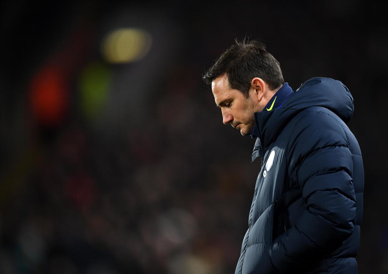 Frank Lampard looks dejected: Getty Images