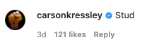 Carson Kressley left this comment