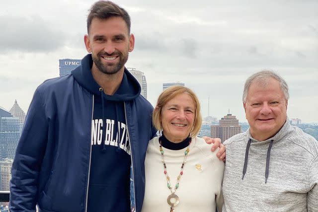 <p>Carl Radke/Instagram</p> Carl Radke with his mom Sharon and her husband Lou