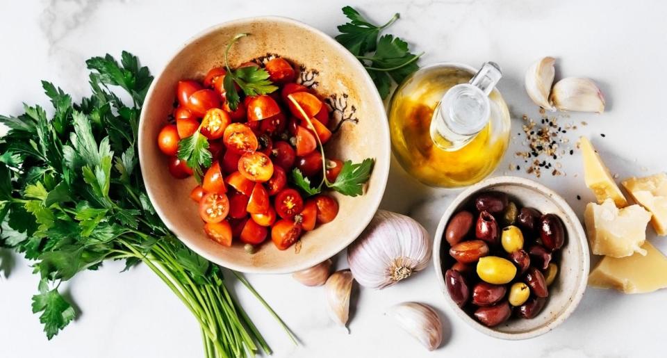 PHOTO: Mediterranean ingredients in an undated stock photo.  (STOCK PHOTO/Getty Images)