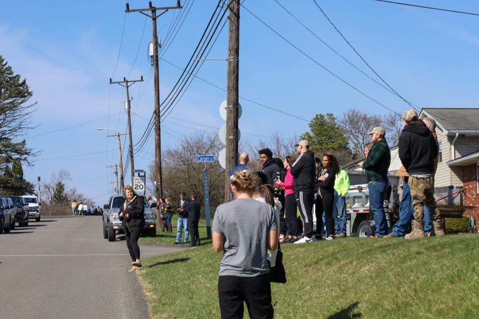 Scared parents and family members awaiting word March 29, 2023, after Hopewell High School was locked down by a hoax active shooter call.