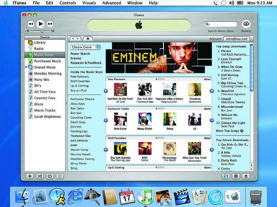 When the homepage of iTunes looked like this: