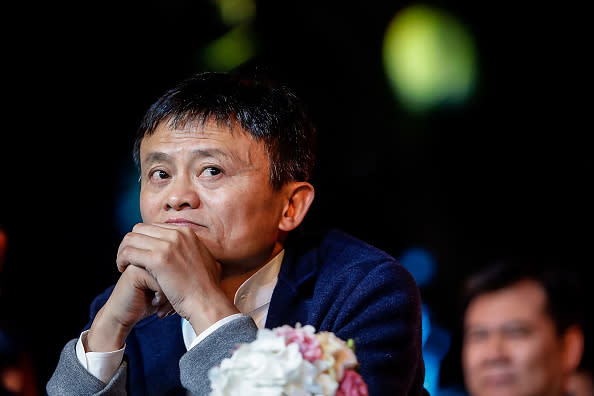 Alibaba’s founder and Chairman Jack Ma. His e-commerce giant has been a short target for investors since its IPO. (Getty Images)