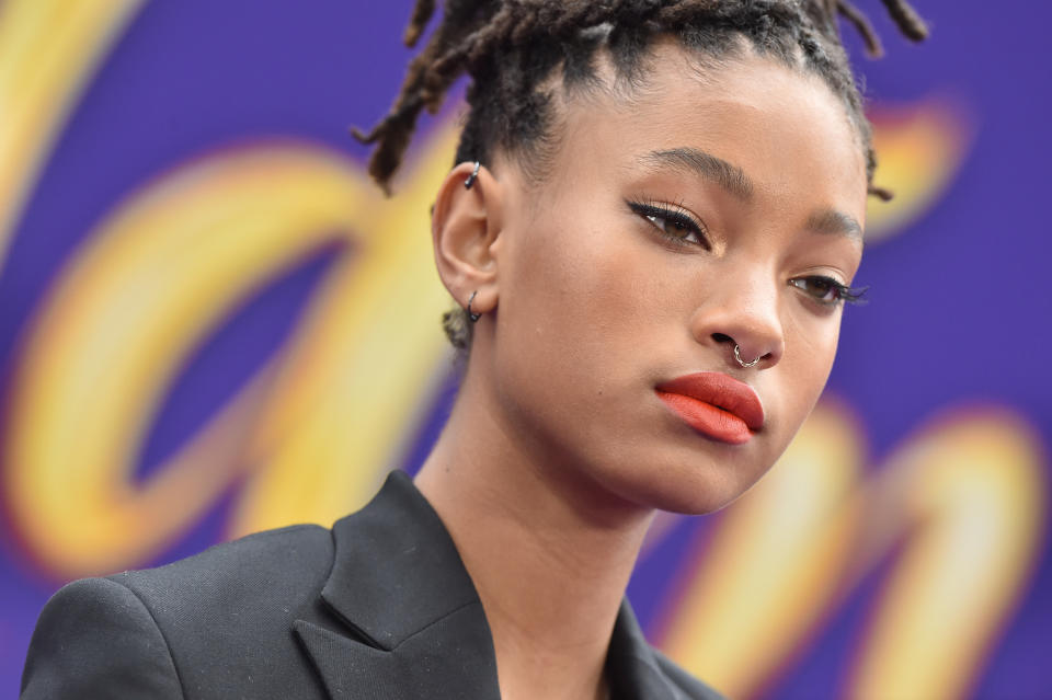 LOS ANGELES, CALIFORNIA - MAY 21: Willow Smith attends the premiere of Disney's 