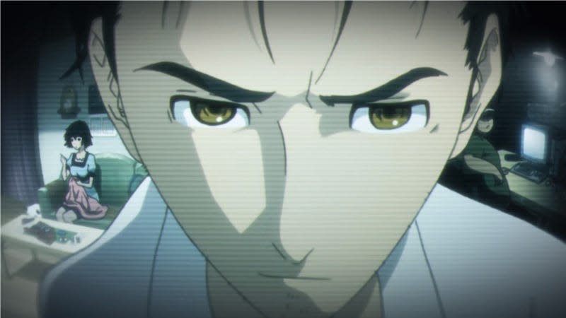 An image of Rintarou Okabe from Steins;Gate.