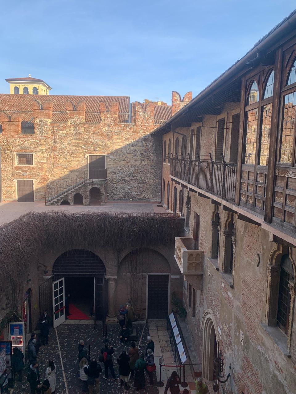 Balcony from Shakespeare's Romeo and Juliet in Verona.