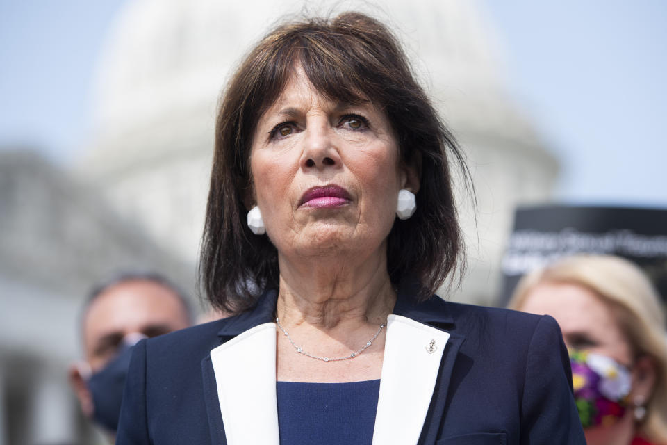 Rep. Jackie Speier (D-Calif.) attends a news conference, Sept. 16, 2020. (Photo: Tom Williams via Getty Images)