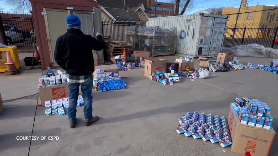 Through various blitz operations the CSPD has locked hundreds of stolen items in evidence.