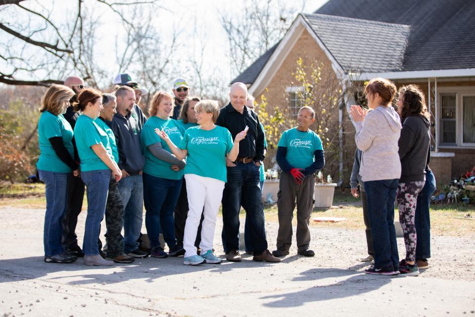 Professional organizer Dorothy Breininger (center) has been with "Hoarders" since before the pilot.