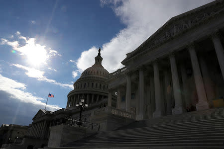 FILE PHOTO: The U.S. Capitol building is seen as a partial government shutdown enters its 19th day on Capitol Hill in Washington, U.S., January 9, 2019. REUTERS/Jonathan Ernst/File Photo