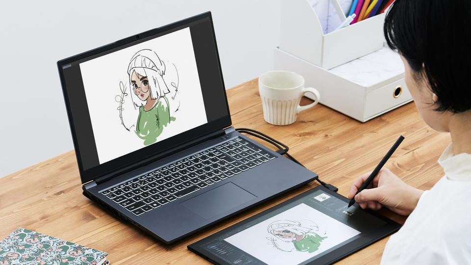 Wacom Movink with laptop