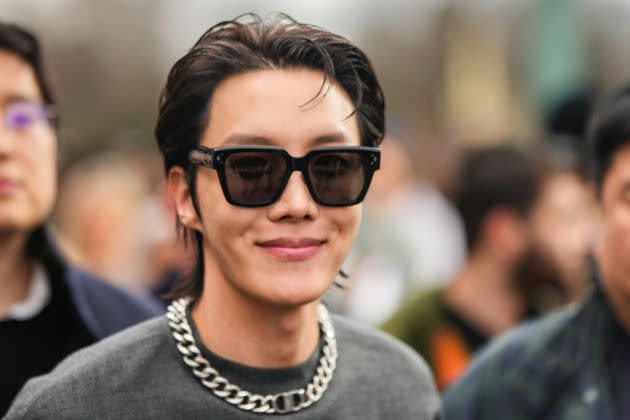 JHOPE At LOUIS VUITTON MEN'S FALL-WINTER 2023 Fashion show at