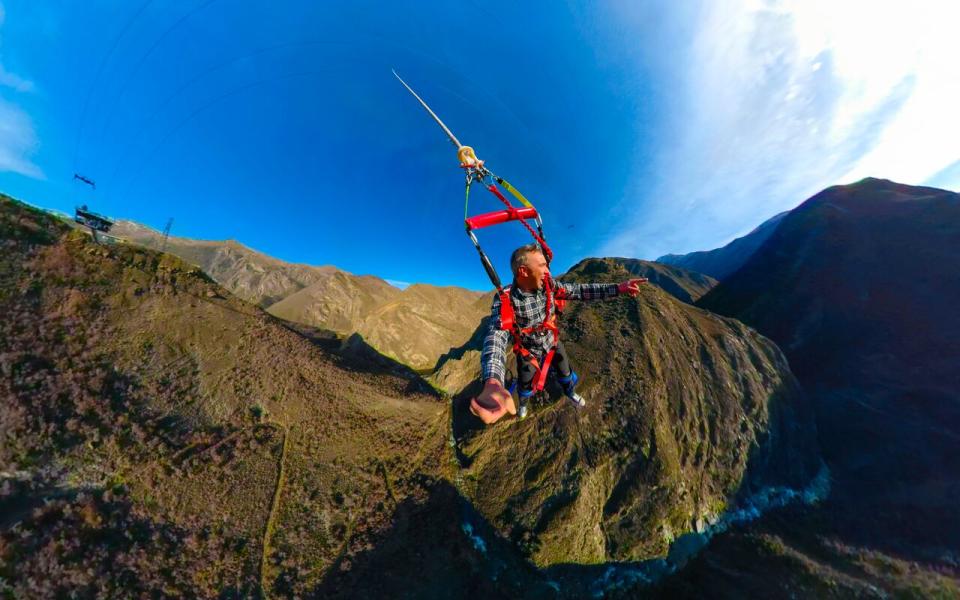 The Nevis Catapult by <span>AJ Hackett Bungy New Zealand is a world-first bungy experience like no other. </span> Source: Supplied