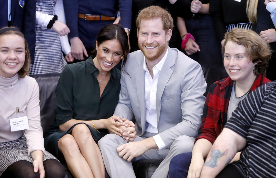 They looked blissfully in love as they posed for photos. Photo: Getty Images